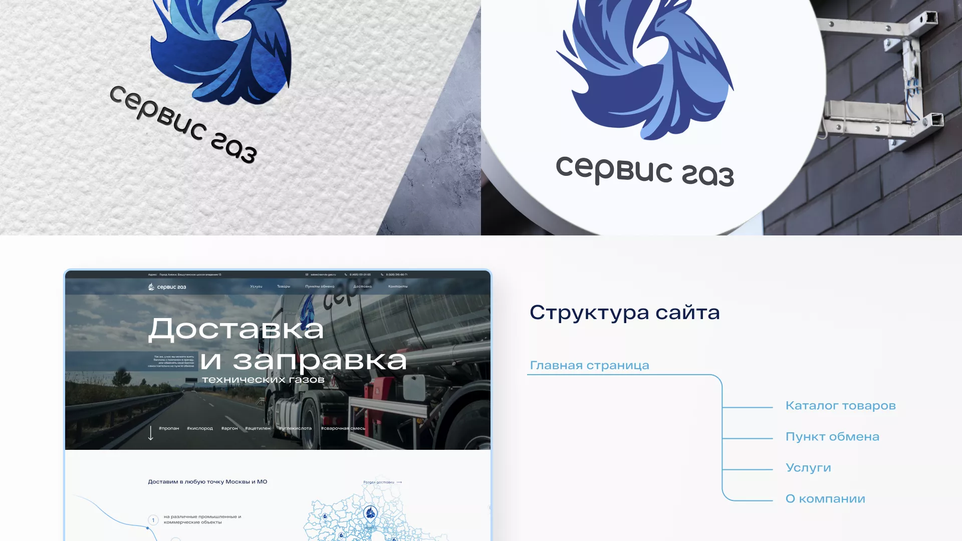 Создание сайта компании «Сервис газ» в Чердыни